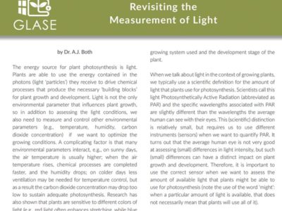 Revisiting the Measurement of Light