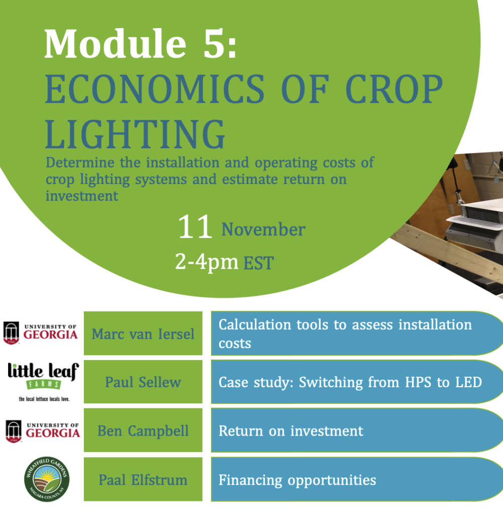 Module 5: Economics of Crop Lighting