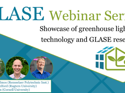 Showcase of greenhouse lighting technology and GLASE research